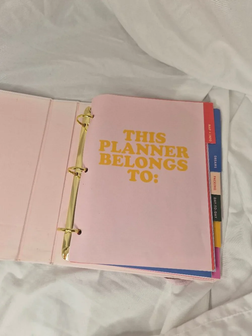 ban.do Travel Planner Binder Pink - Travel Organizer Journal